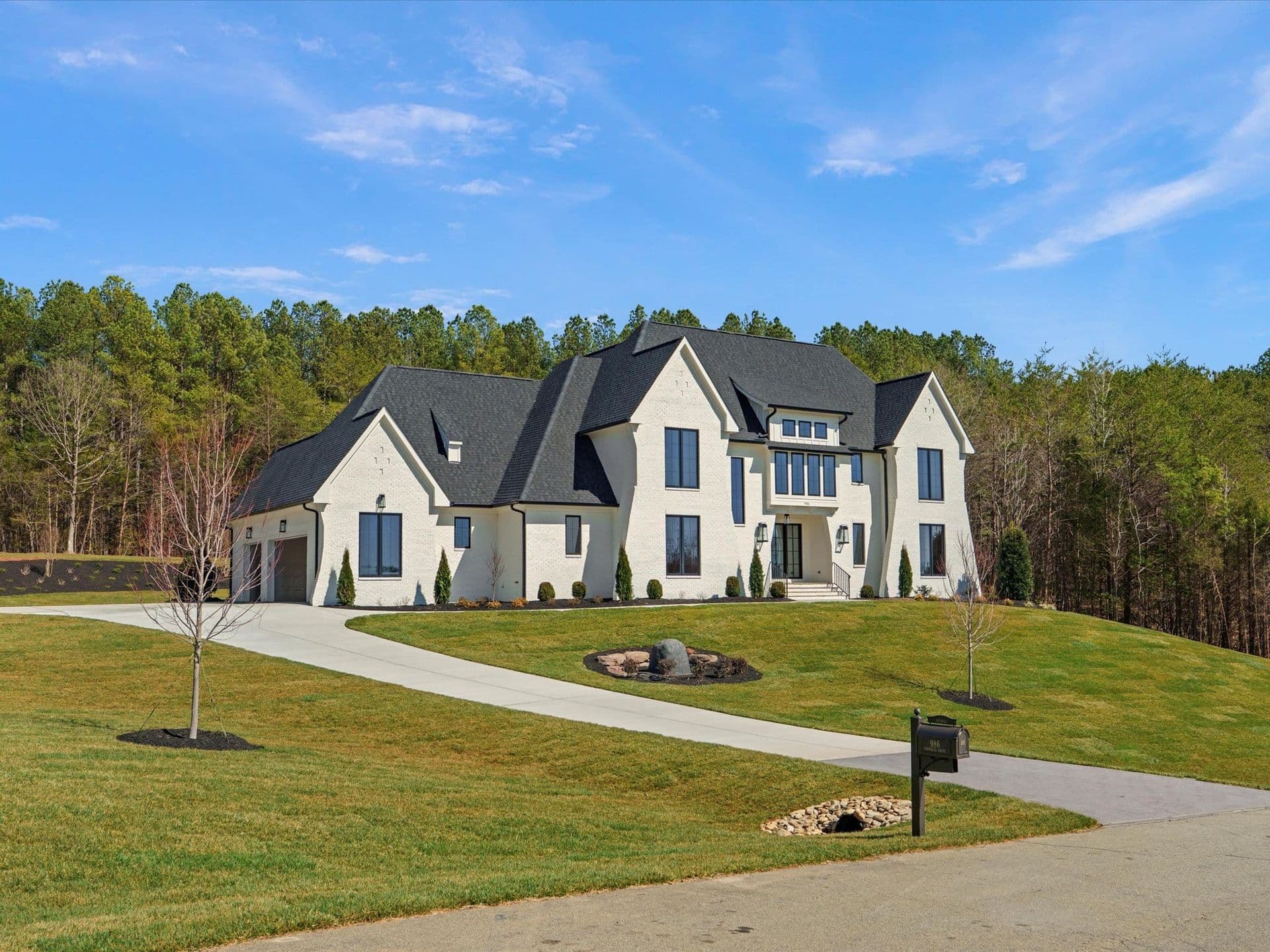Custom home lot prepared for a BWA Builders project